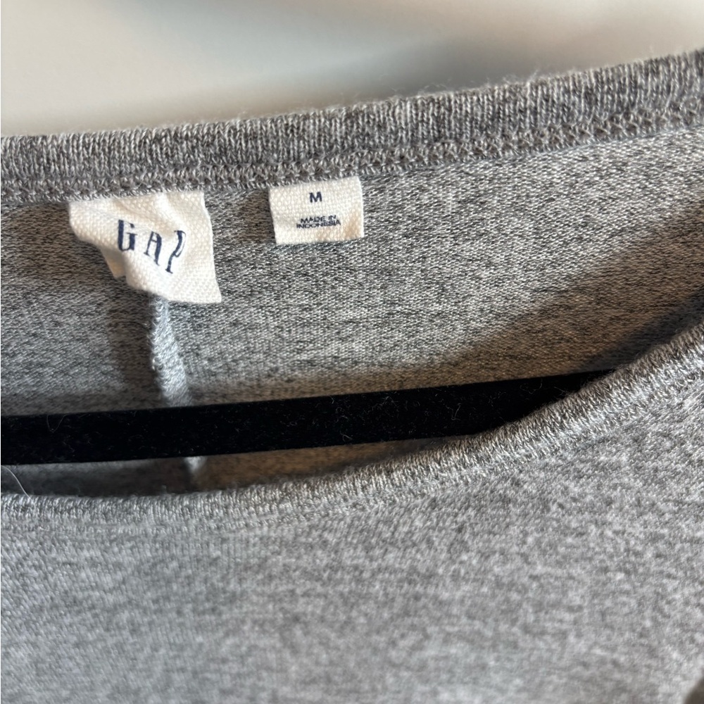 Gray Long Sleeve Women's Dress - Picture 2 of 2